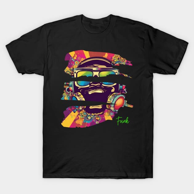 FUNK Music Trippy Art T-Shirt by Klau